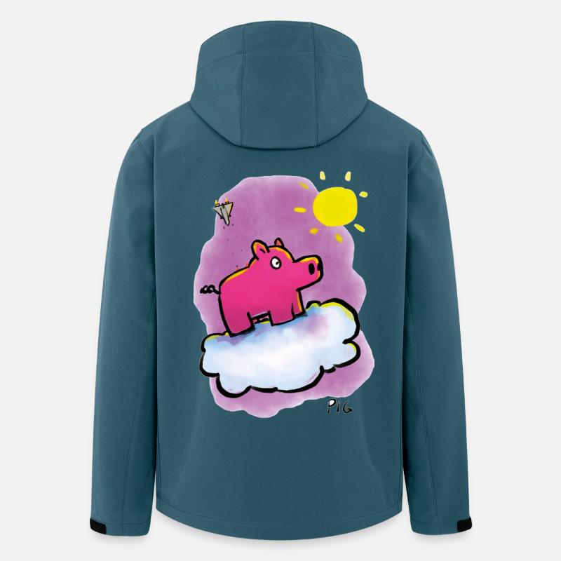Warpig on a cloud - Men’s Recycled Softshell Jacket by Stanley/Stella - stargazer