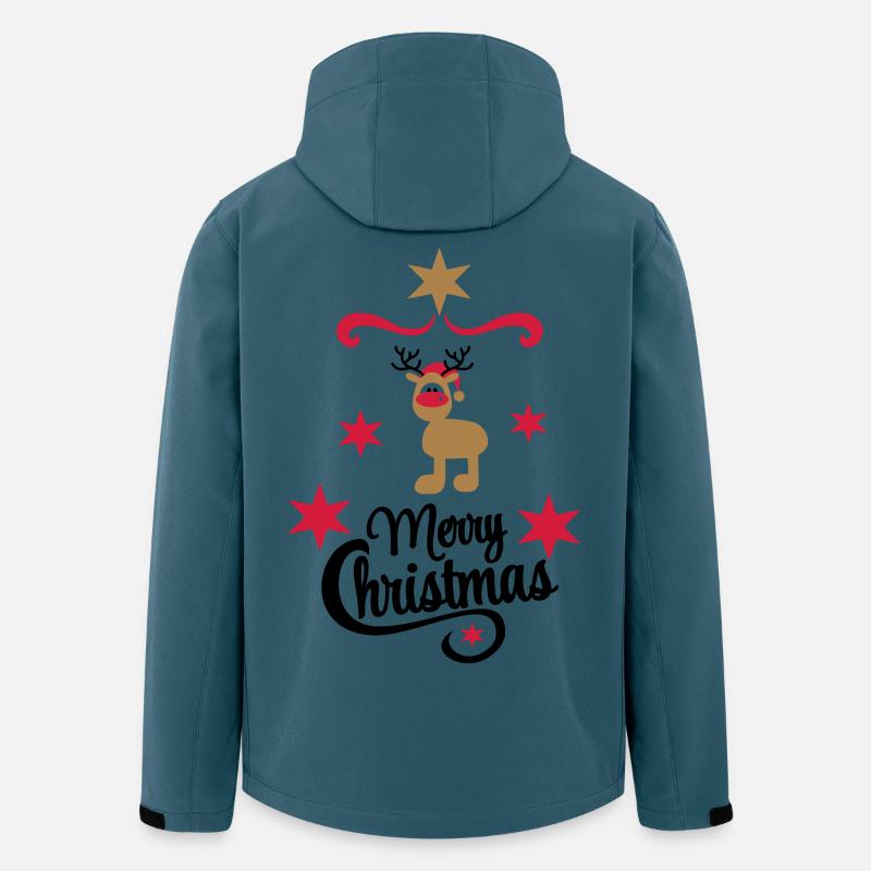 Weihnachten - Recycelte Männer Softshell-Jacke von Stanley/Stella - Dunkles Petrol