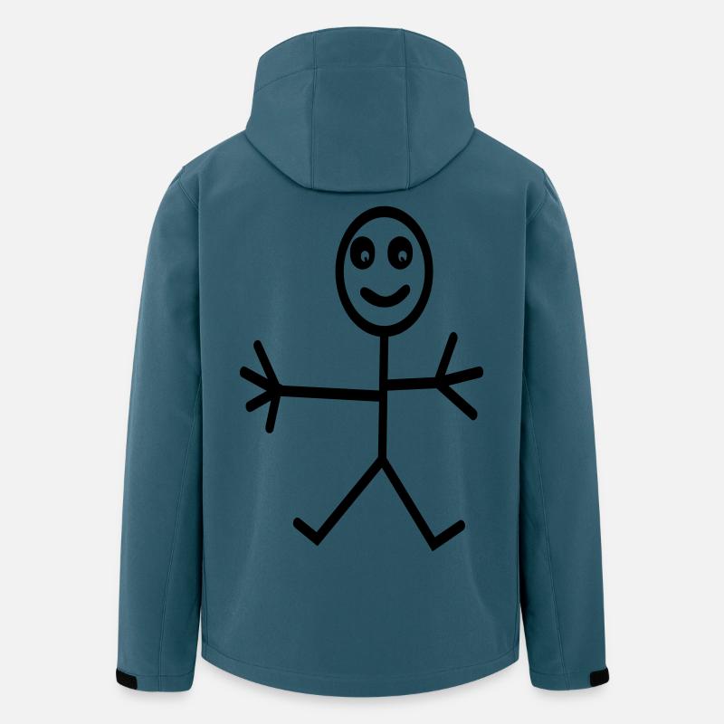 Comic - Recycelte Männer Softshell-Jacke von Stanley/Stella - Dunkles Petrol