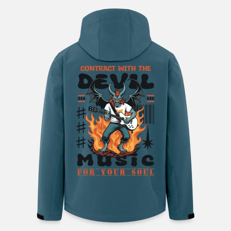 Devil Rock Music - Men’s Recycled Softshell Jacket by Stanley/Stella - stargazer
