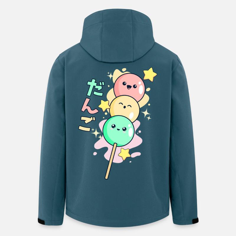 Kawaii Happy Hanami Dango - Recycelte Männer Softshell-Jacke von Stanley/Stella - Dunkles Petrol