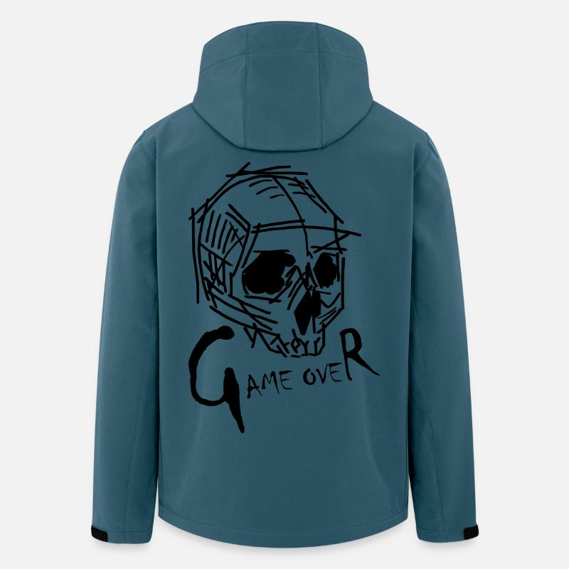 Game Over - Recycelte Männer Softshell-Jacke von Stanley/Stella - Dunkles Petrol