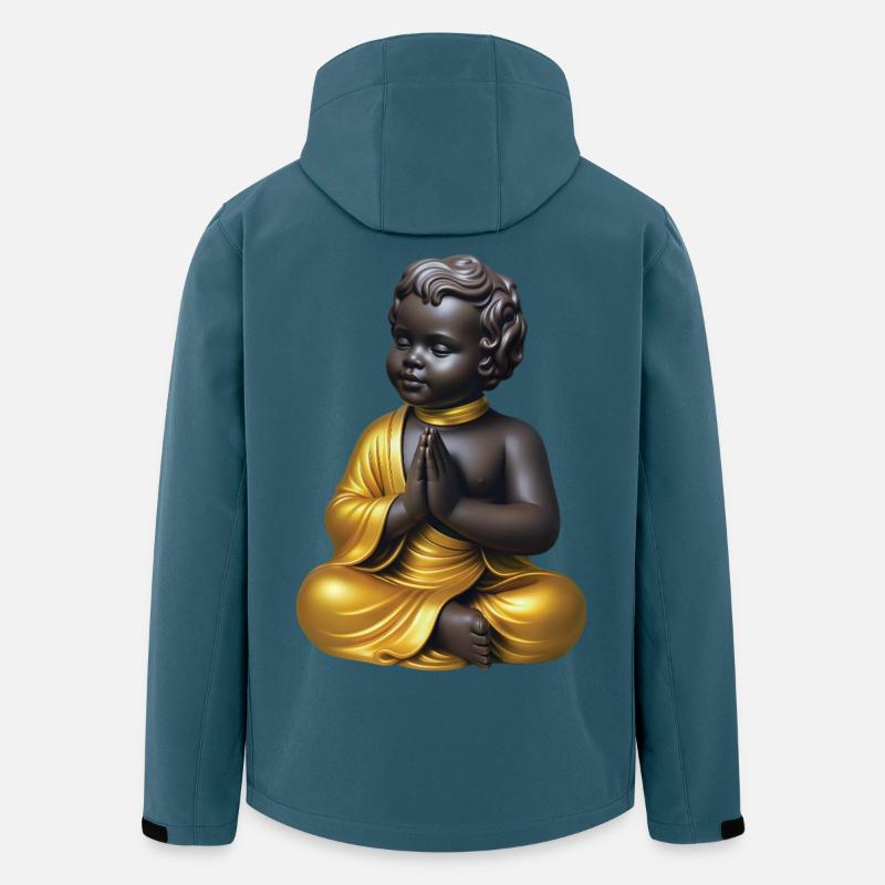 MANNEKEN ZEN – Belgien - Recycelte Männer Softshell-Jacke von Stanley/Stella - Dunkles Petrol