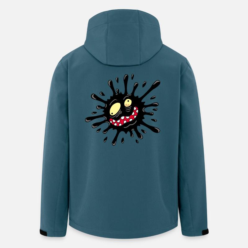 Inkblot-Monster - Recycelte Männer Softshell-Jacke von Stanley/Stella - Dunkles Petrol