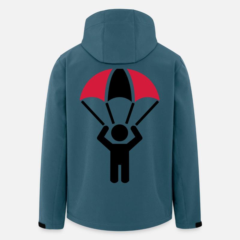 Fallschirm - Recycelte Männer Softshell-Jacke von Stanley/Stella - Dunkles Petrol