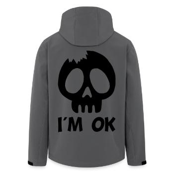 I'm fine (black) - Men’s Recycled Softshell Jacket by Stanley/Stella - stargazer - Back - AI Model Male 185 light (185cm)