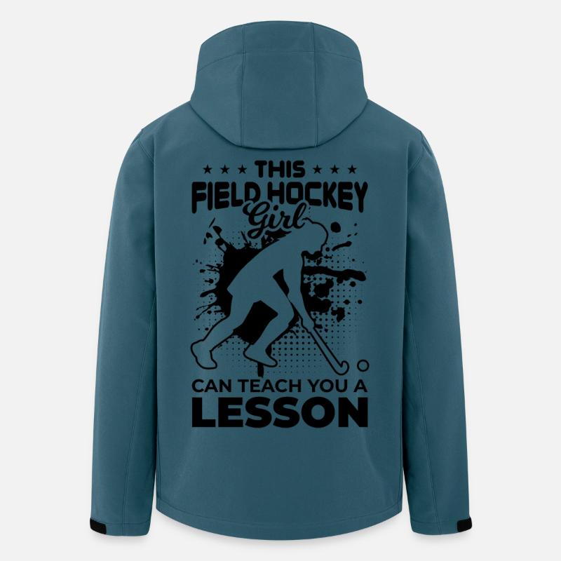 Feldhockey Mädchen - Recycelte Männer Softshell-Jacke von Stanley/Stella - Dunkles Petrol