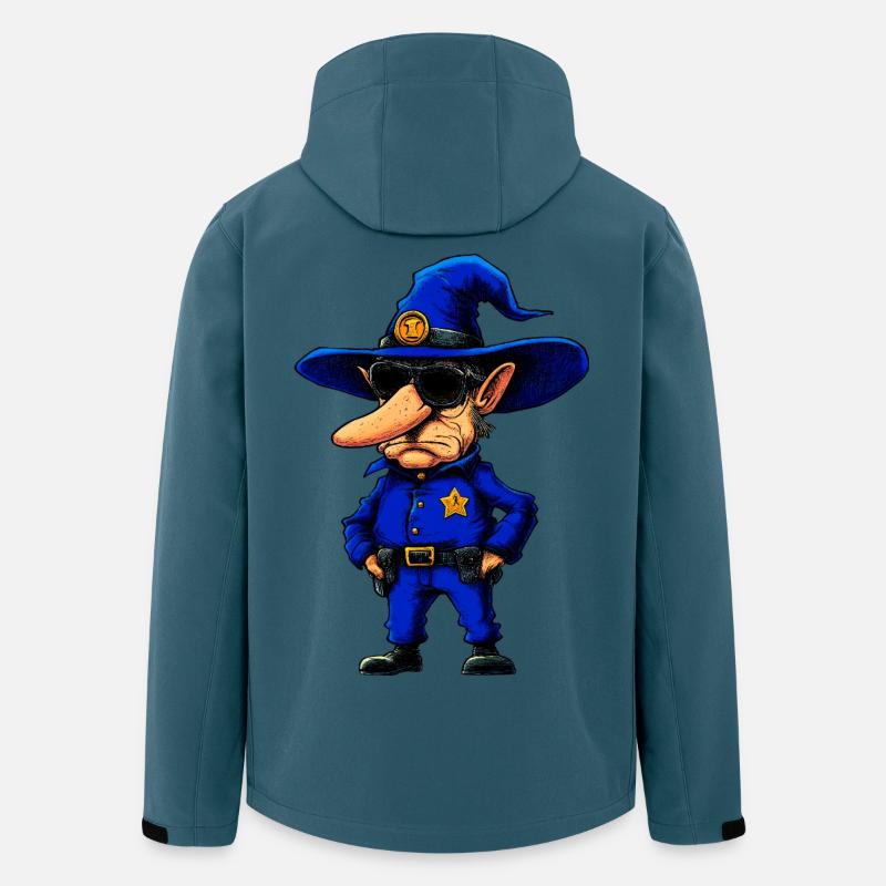 Polizist Zauberer - Recycelte Männer Softshell-Jacke von Stanley/Stella - Dunkles Petrol