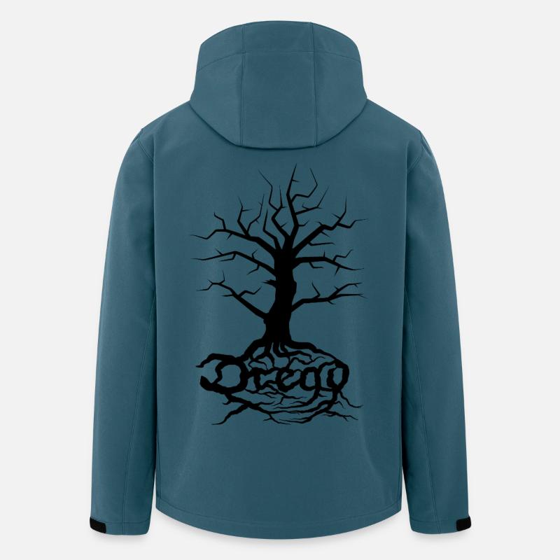 Dread Tree Black - Men’s Recycled Softshell Jacket Discoverer by Stanley/Stella - stargazer