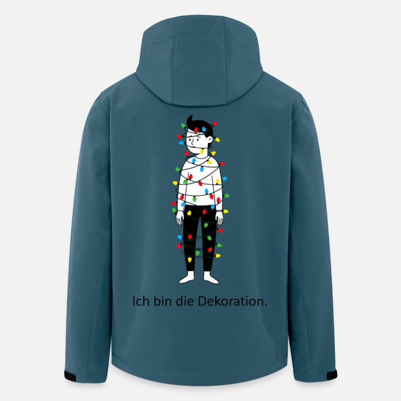 Ich bin die Dekoration. - Recycelte Männer Softshell-Jacke von Stanley/Stella - Dunkles Petrol