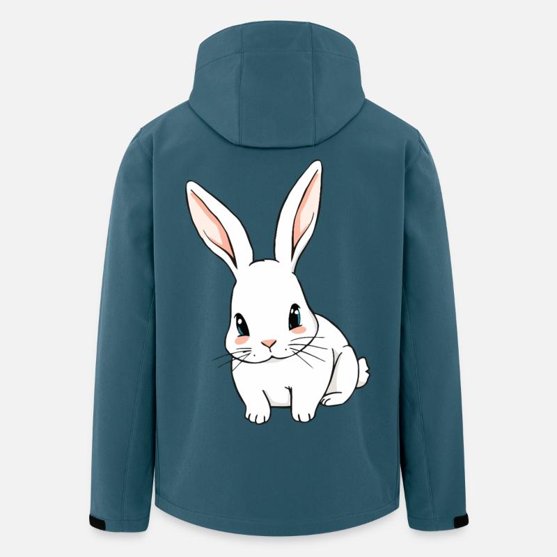 Süßer Hase mit großen Ohren - Recycelte Männer Softshell-Jacke von Stanley/Stella - Dunkles Petrol