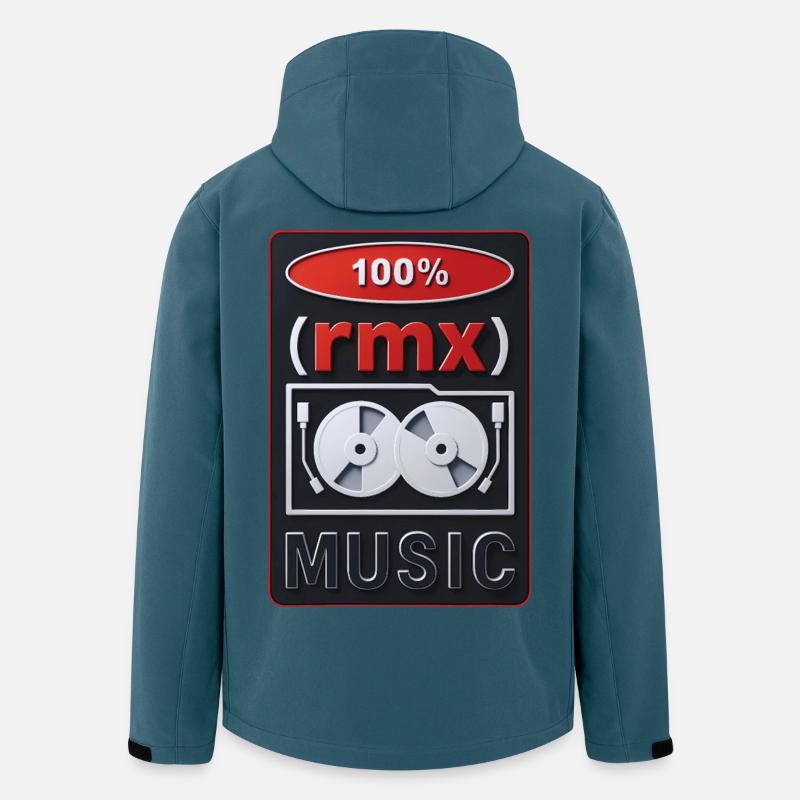 100% REMIX – Ton & Bild - Recycelte Männer Softshell-Jacke von Stanley/Stella - Dunkles Petrol
