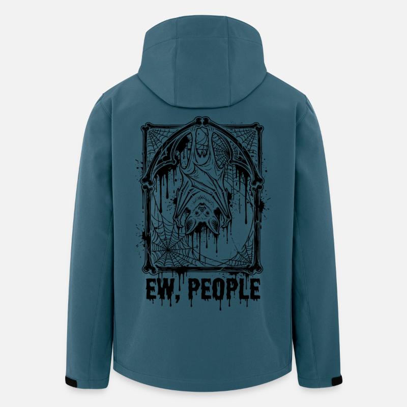 Ew People Fledermaus Gothic - Recycelte Männer Softshell-Jacke von Stanley/Stella - Dunkles Petrol