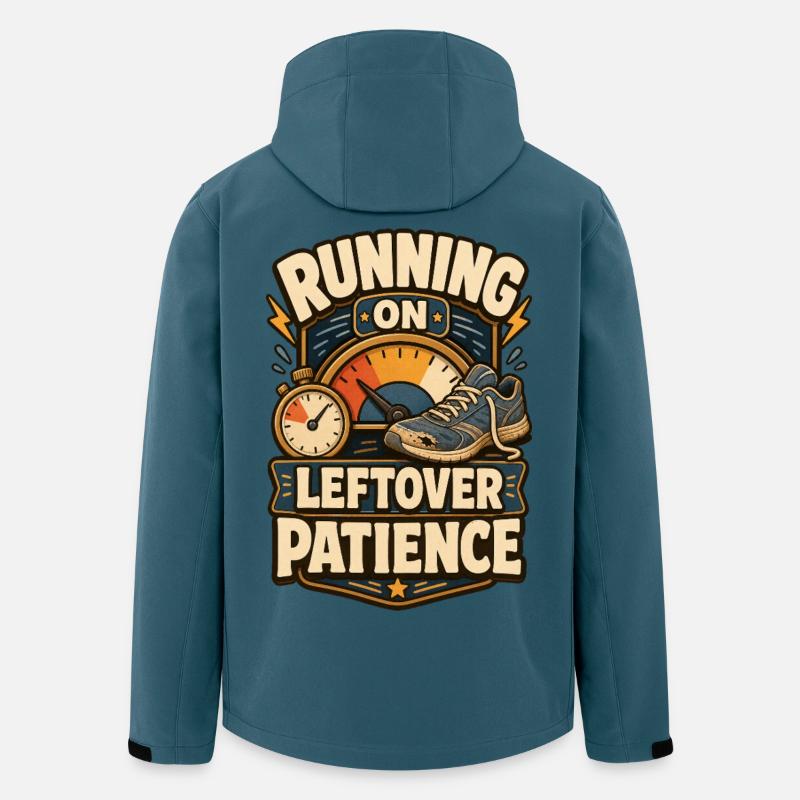 Running On Leftover Patience Geduld - Recycelte Männer Softshell-Jacke von Stanley/Stella - Dunkles Petrol