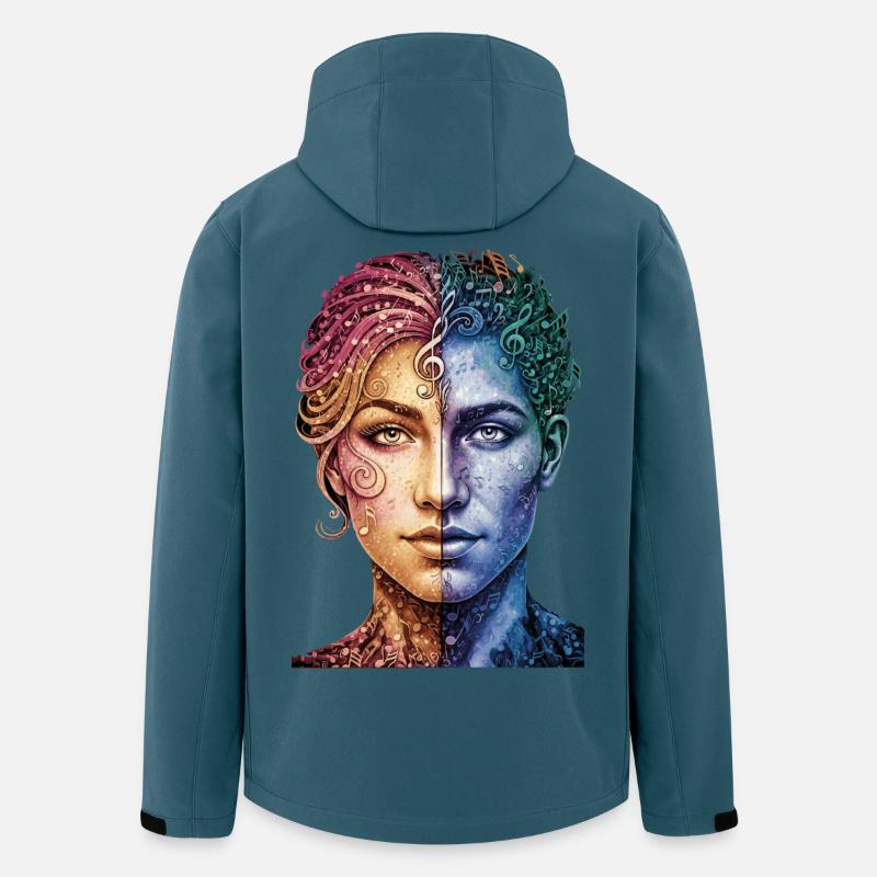 Music_is_equal - Men’s Recycled Softshell Jacket by Stanley/Stella - stargazer