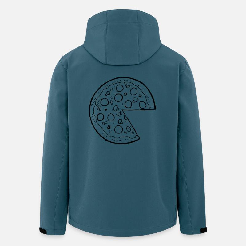 pizza - paar tshirt - finde dein gegenstück - Recycelte Männer Softshell-Jacke von Stanley/Stella - Dunkles Petrol