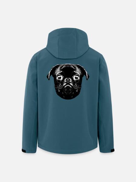 Otto's Pug hopst - Men’s Recycled Softshell Jacket by Stanley/Stella - stargazer