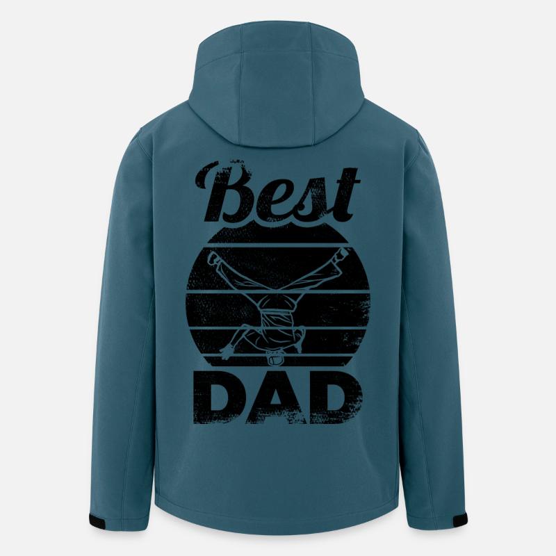 Bester Breakdance Dad - Recycelte Männer Softshell-Jacke von Stanley/Stella - Dunkles Petrol