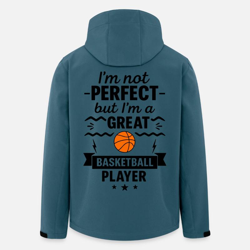 Nicht perfekt aber ein super Basketballer - Recycelte Männer Softshell-Jacke von Stanley/Stella - Dunkles Petrol