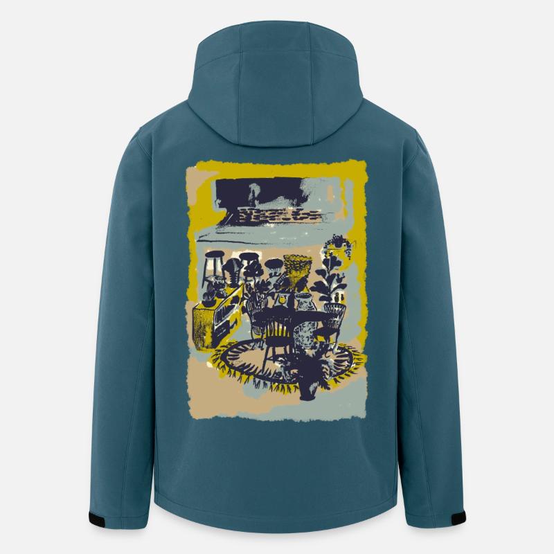 Heim - Recycelte Männer Softshell-Jacke von Stanley/Stella - Dunkles Petrol