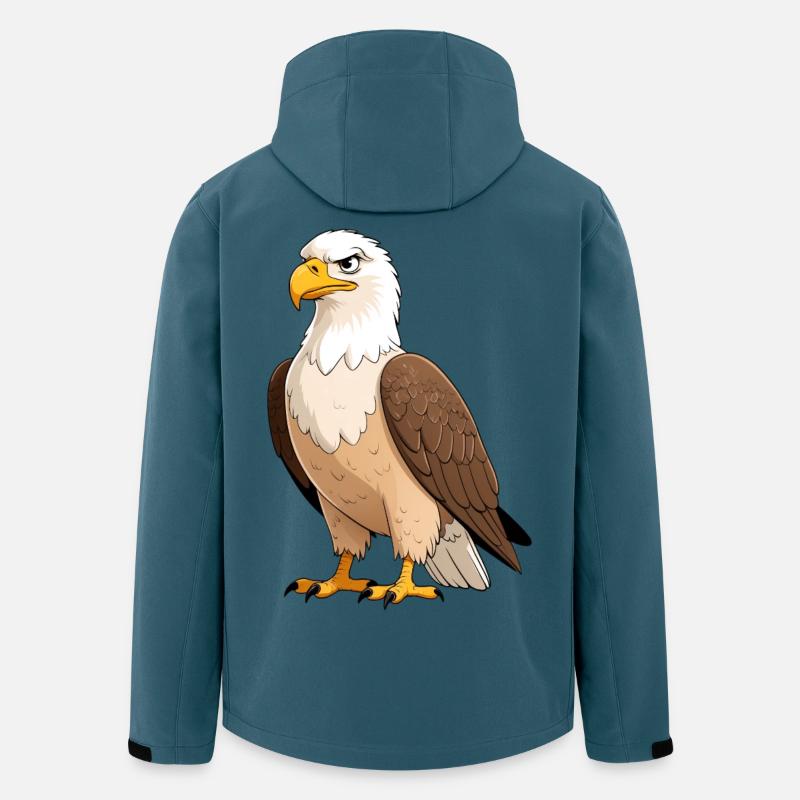 Kaiseradler Portrait - Recycelte Männer Softshell-Jacke von Stanley/Stella - Dunkles Petrol