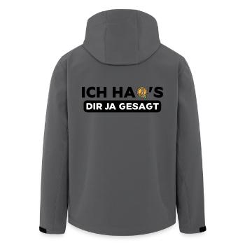 Ich habs dir ja gesagt Bitcoin Crypto Kryptowährun - Recycelte Männer Softshell-Jacke von Stanley/Stella - Dunkles Petrol - Hinten - AI Model Male 185 light (185cm)