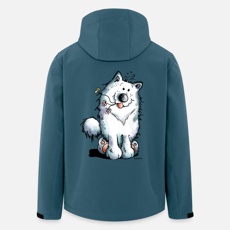 Knuffiger Samojede - Recycelte Männer Softshell-Jacke von Stanley/Stella - Dunkles Petrol