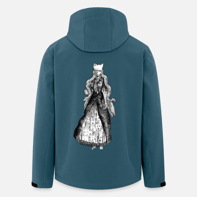 Schlangengöttin Manga Geschenk - Recycelte Männer Softshell-Jacke von Stanley/Stella - Dunkles Petrol