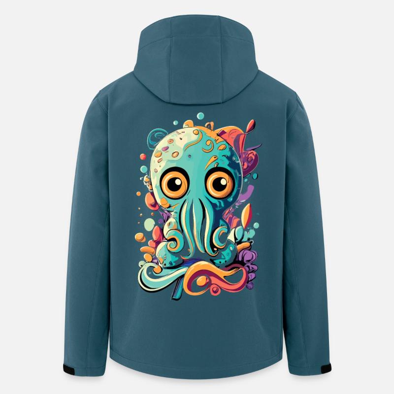 Octopus Squid - Baby Squid Octopus - Men’s Recycled Softshell Jacket by Stanley/Stella - stargazer