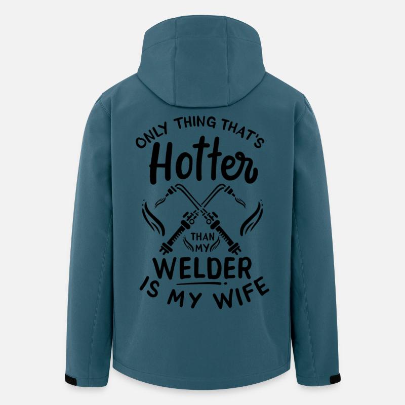 Schweißer Ehemann - Recycelte Männer Softshell-Jacke von Stanley/Stella - Dunkles Petrol