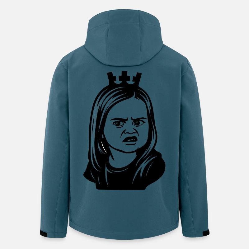 Skeptical meme girl with crown - Men’s Recycled Softshell Jacket by Stanley/Stella - stargazer