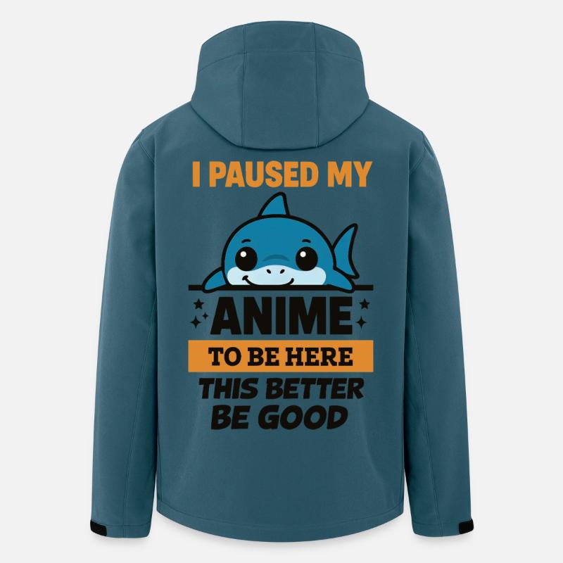 Ich pausierte Anime – Blahaj - Recycelte Männer Softshell-Jacke von Stanley/Stella - Dunkles Petrol
