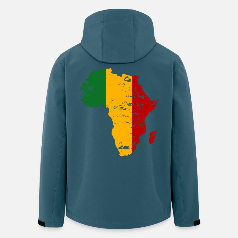 Mali Flagge Afrika used - Recycelte Männer Softshell-Jacke von Stanley/Stella - Dunkles Petrol