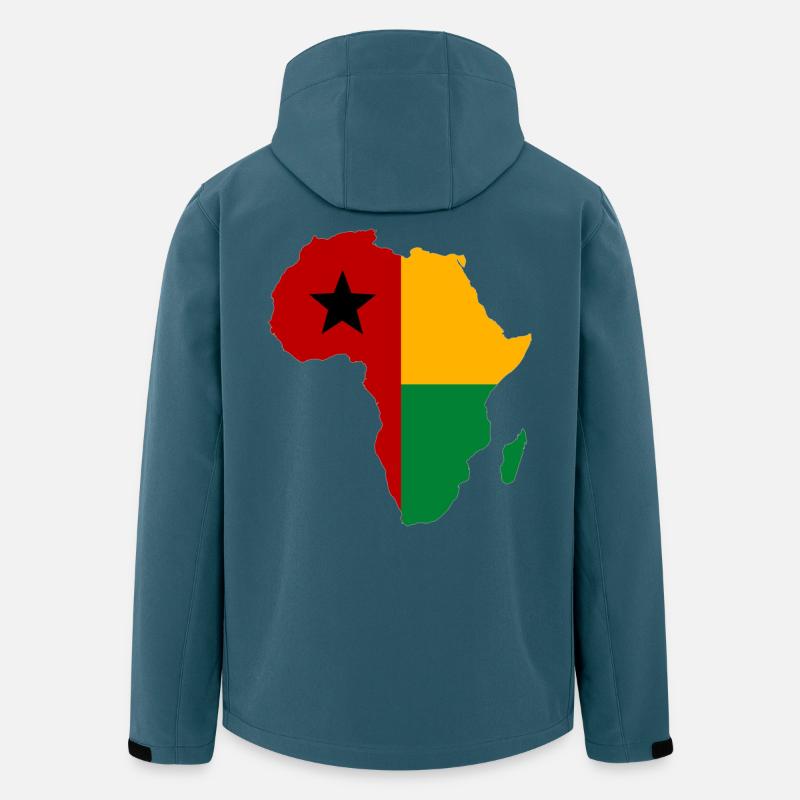 Guinea Bissau_Flagge_Afrika_used - Men’s Recycled Softshell Jacket by Stanley/Stella - stargazer