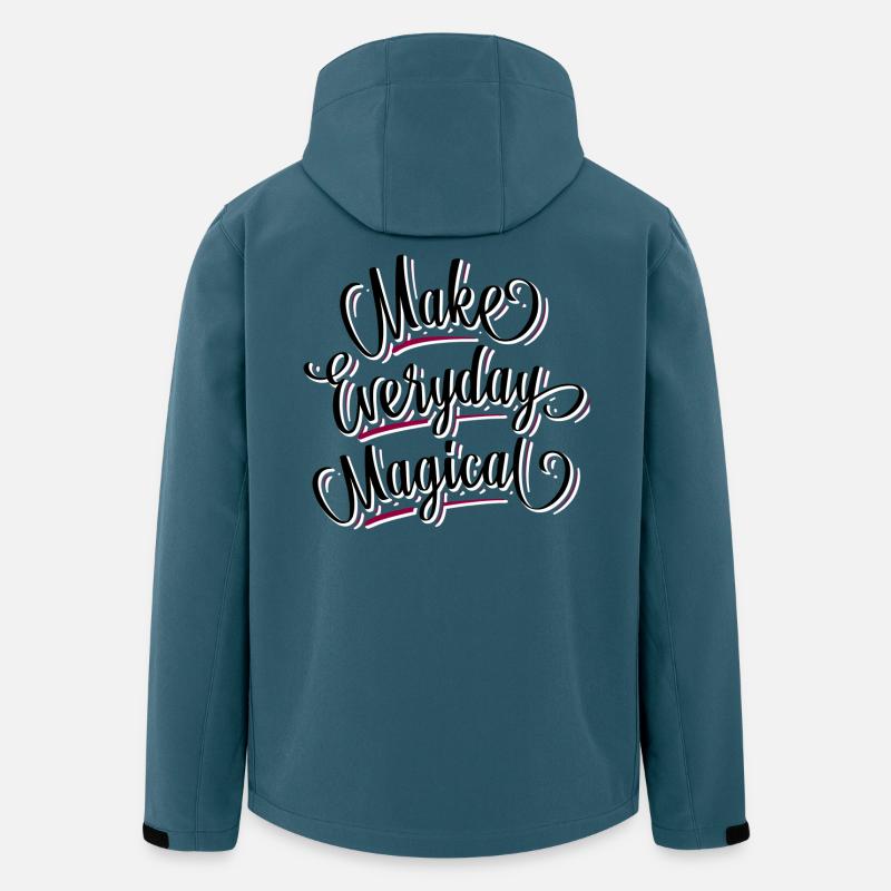 Magic - Girlish - Carpe Diem - Veste softshell homme en polyester recyclé Stanley/Stella - bleu pétrole foncé