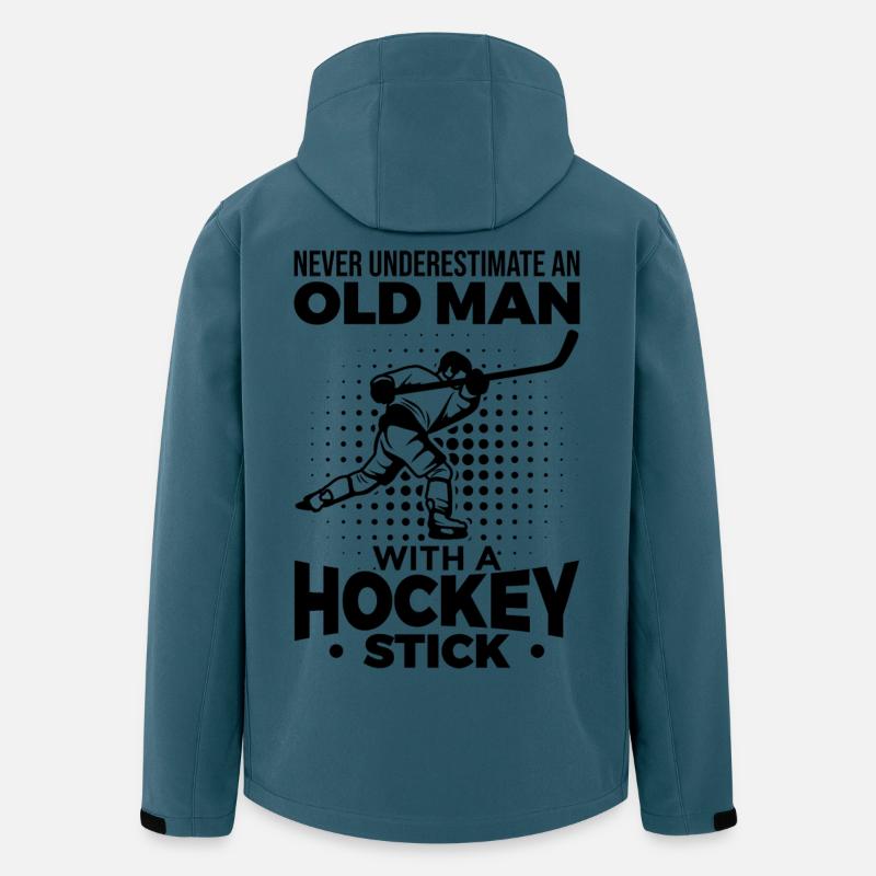 Alter Eishockey Fan - Recycelte Männer Softshell-Jacke von Stanley/Stella - Dunkles Petrol