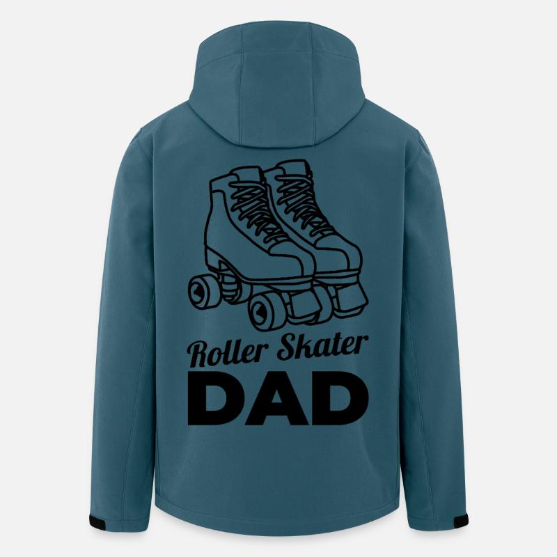 Rollschuhläufer Papa - Recycelte Männer Softshell-Jacke von Stanley/Stella - Dunkles Petrol