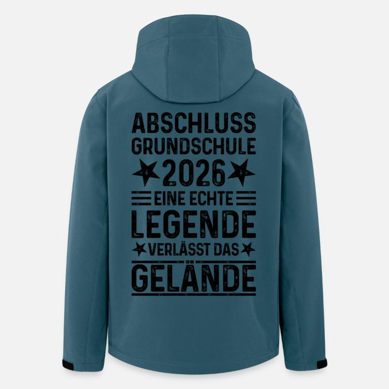 Abschluss Grundschule 2026 - Recycelte Männer Softshell-Jacke von Stanley/Stella - Dunkles Petrol