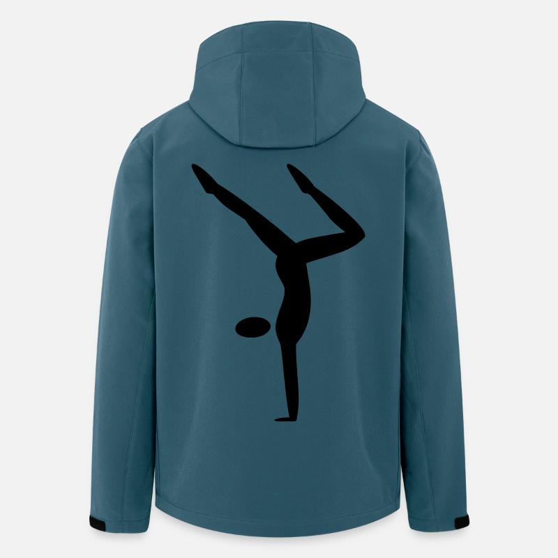 Handstand - Recycelte Männer Softshell-Jacke von Stanley/Stella - Dunkles Petrol