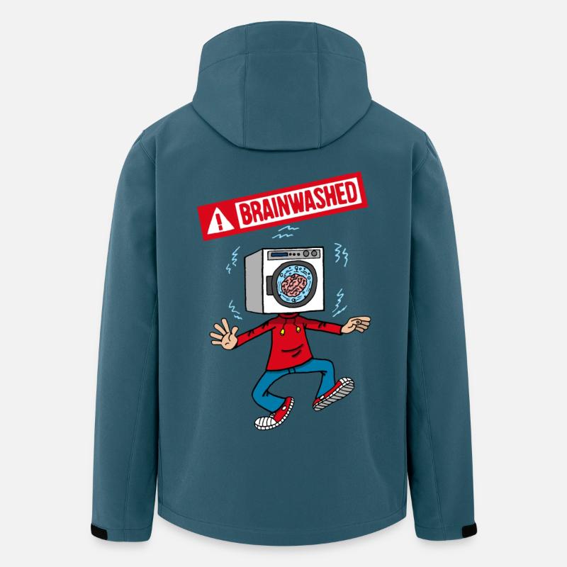 Gehirnwäsche - Recycelte Männer Softshell-Jacke von Stanley/Stella - Dunkles Petrol