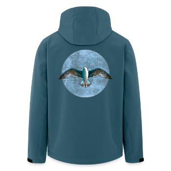 Gull - Men’s Recycled Softshell Jacket by Stanley/Stella - stargazer - Back - AI Model Male 185 light (185cm)