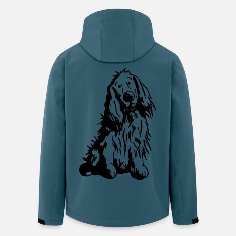 Verträumter Cocker Spaniel - Recycelte Männer Softshell-Jacke von Stanley/Stella - Dunkles Petrol