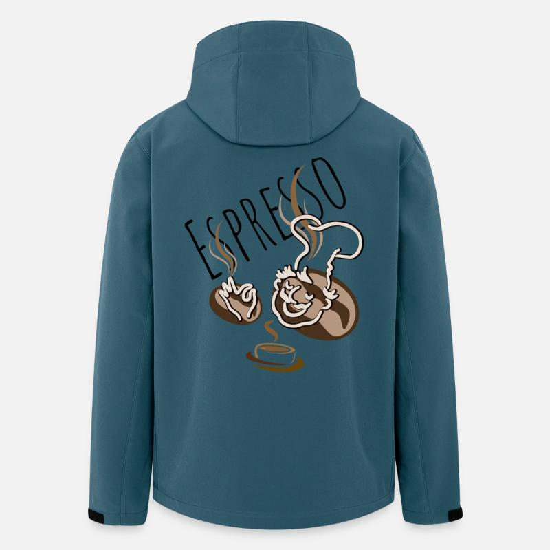 Espresso - Recycelte Männer Softshell-Jacke von Stanley/Stella - Dunkles Petrol