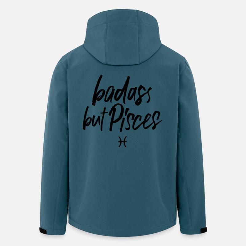 Astro Badass but Pisces - Recycelte Männer Softshell-Jacke von Stanley/Stella - Dunkles Petrol