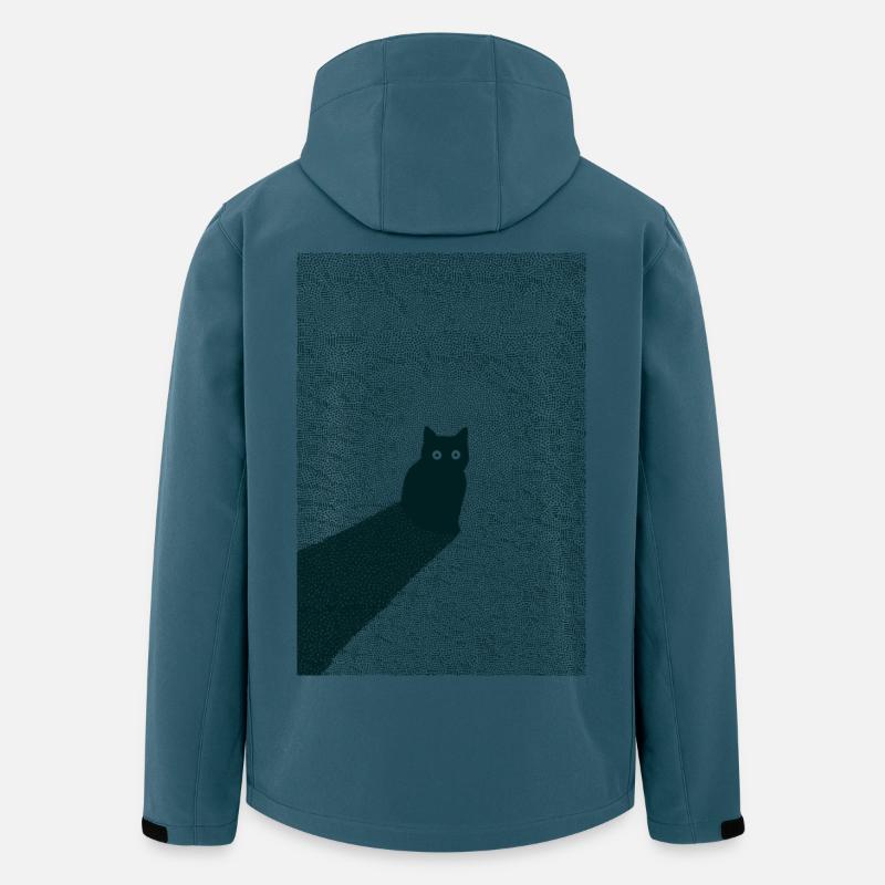 Kitty Dots - Recycelte Männer Softshell-Jacke von Stanley/Stella - Dunkles Petrol