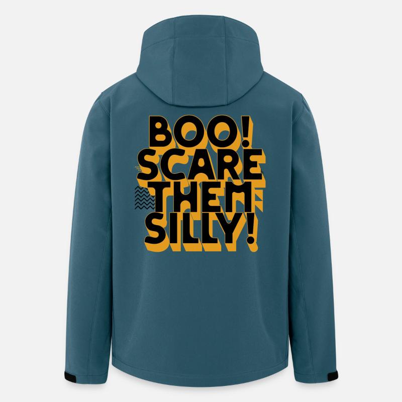 Boo Scare Them Silly - Recycelte Männer Softshell-Jacke von Stanley/Stella - Dunkles Petrol