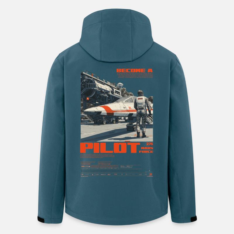 MARS PILOT - Recycelte Männer Softshell-Jacke Discoverer von Stanley/Stella - Dunkles Petrol
