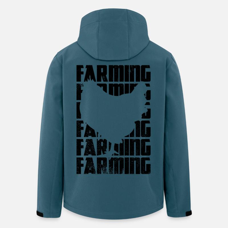Hühnerfarm - Recycelte Männer Softshell-Jacke von Stanley/Stella - Dunkles Petrol