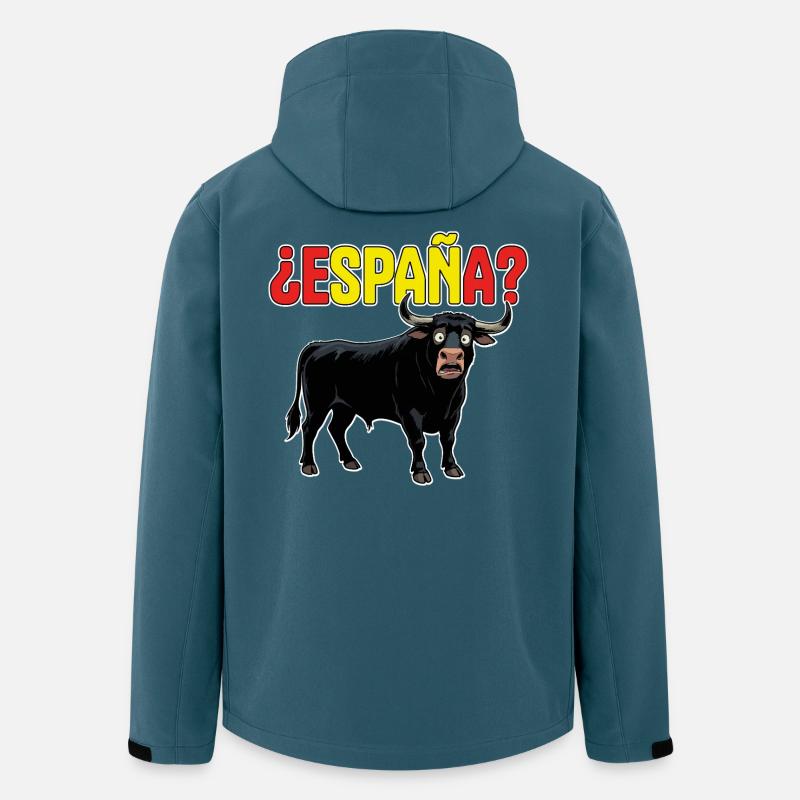 Toro Spanien? - Recycelte Männer Softshell-Jacke von Stanley/Stella - Dunkles Petrol