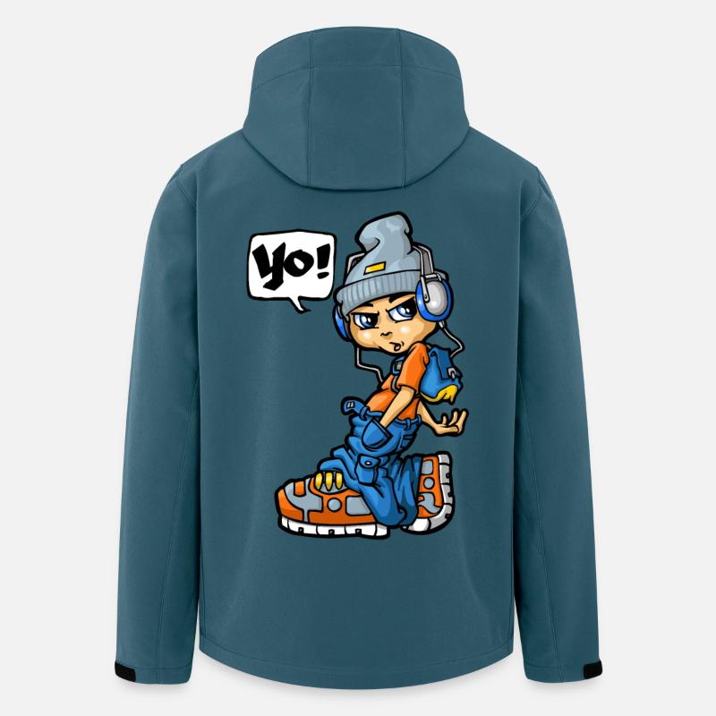 Boy saying Yo - Recycelte Männer Softshell-Jacke von Stanley/Stella - Dunkles Petrol